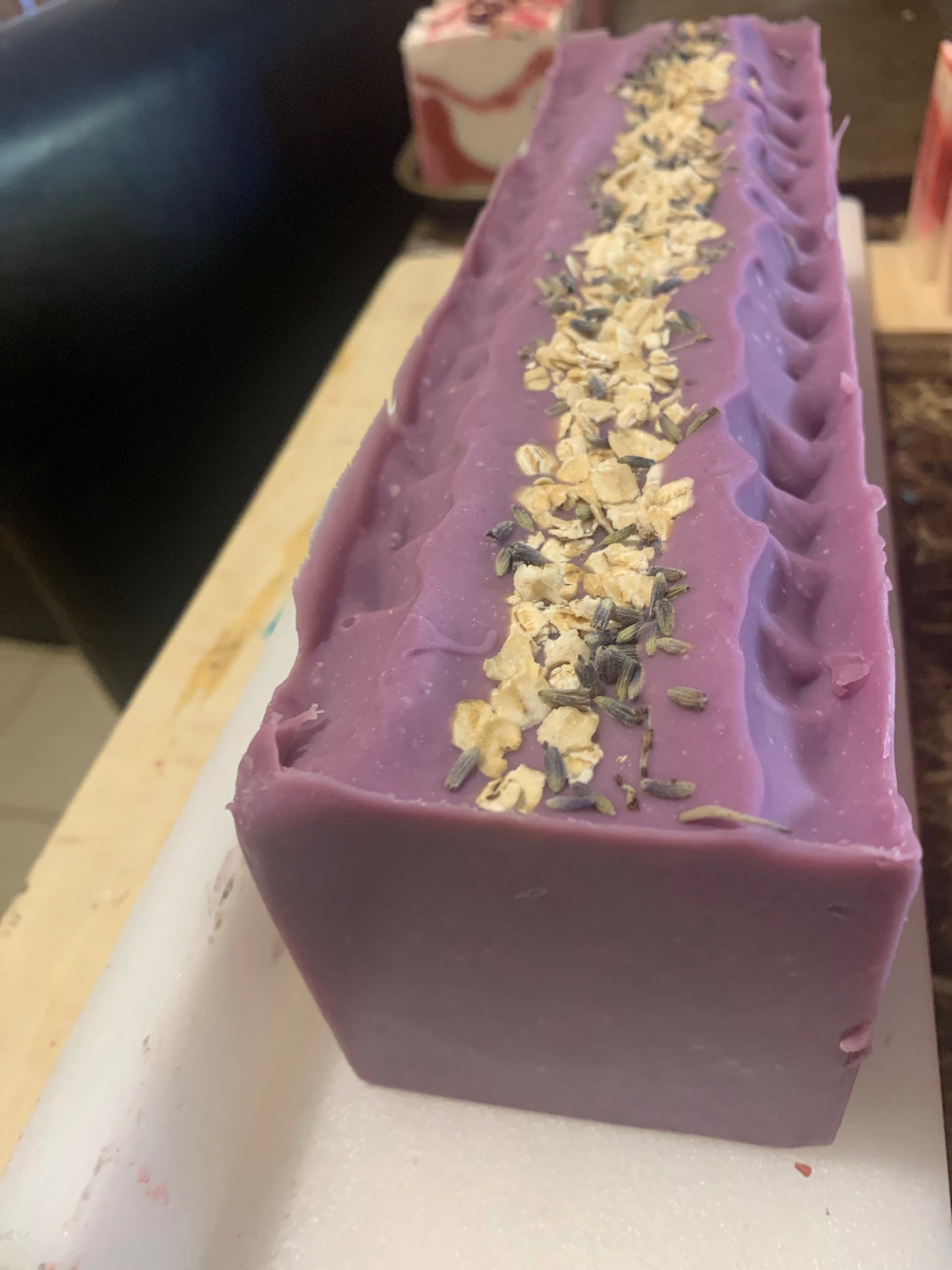 Lavender oatmeal