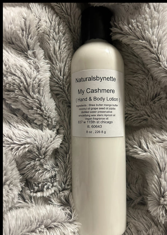 Cashmere hand and body lotion